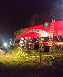 Wypadek autokaru w Leszczawie.